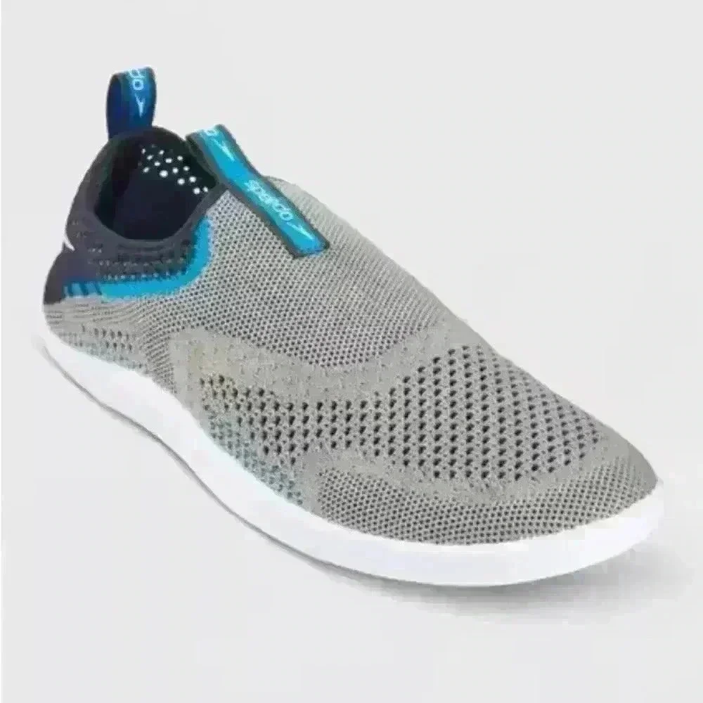 Speedo Men's Surf Walker Water Shoe Size 9-10 Grey Slip On Beach Boating Swim